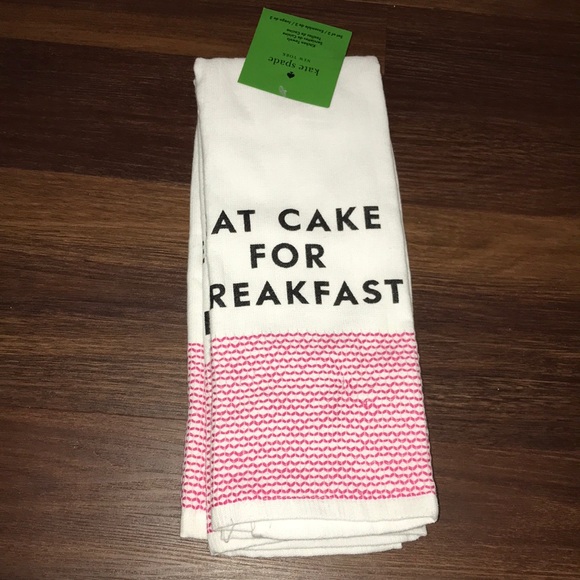 kate spade Other - Kate Spade Eat Cake For Breakfast Hand Kitchen Towels NWT